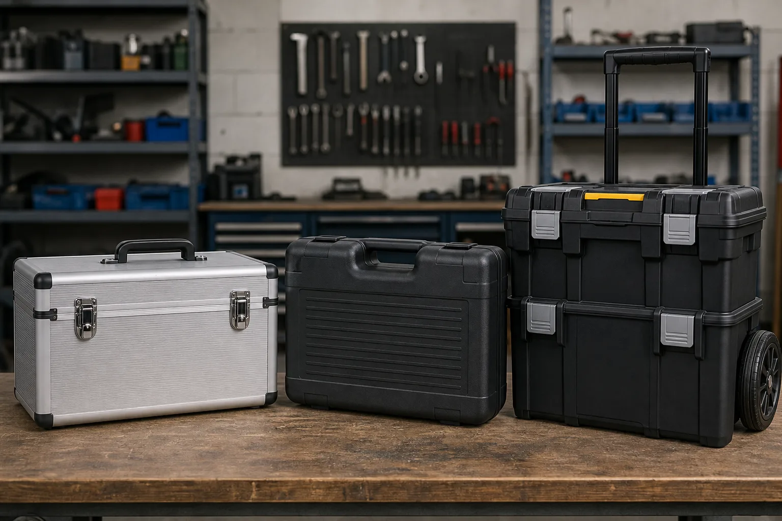 Beste Werkzeugkoffer nach Typ: Aluminium, Kunststoff und Roll-Boxen im Vergleich