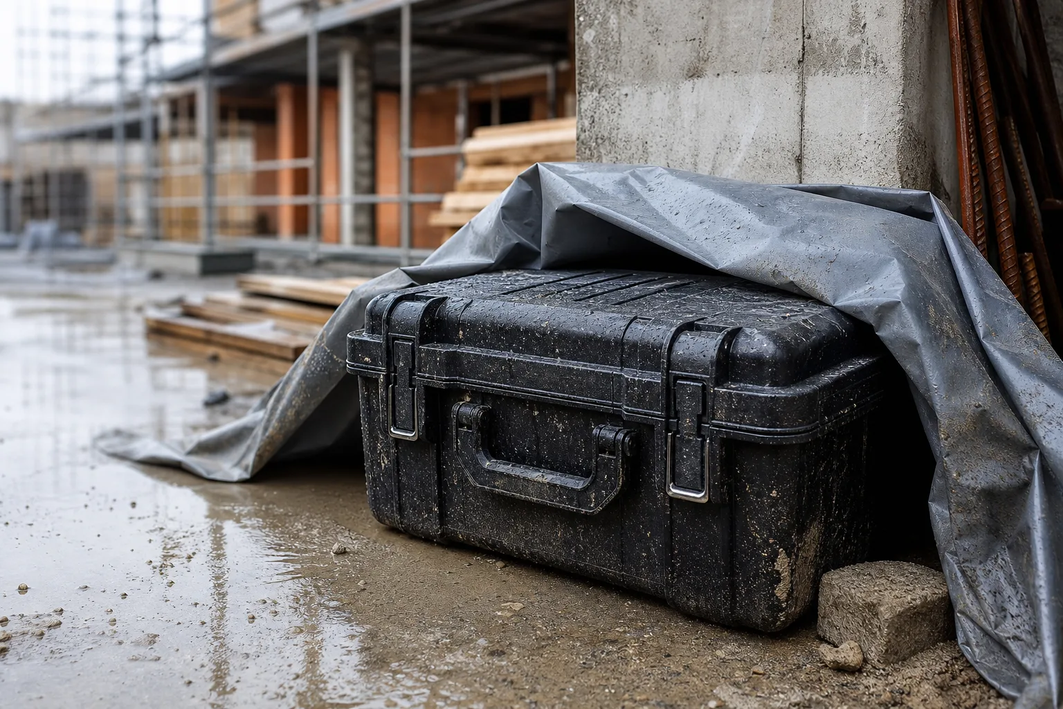 Werkzeugkoffer auf Baustellen: Schutz vor Staub, Wetter und Diebstahl